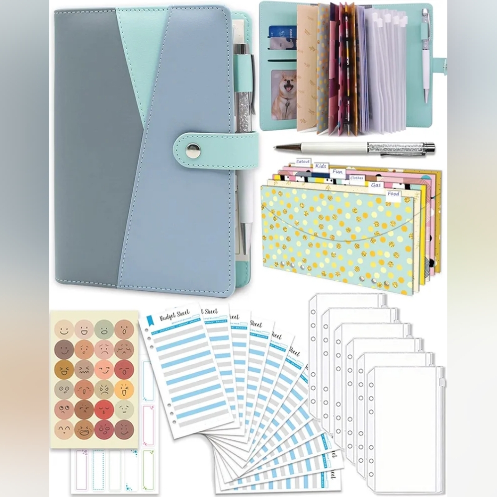 Stylish Blue and Gray Planner Organizer